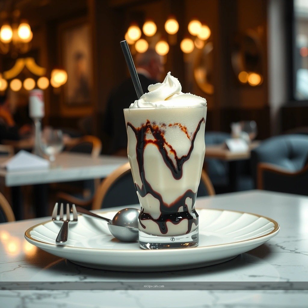 Milkshake - black and white milkshake recipe