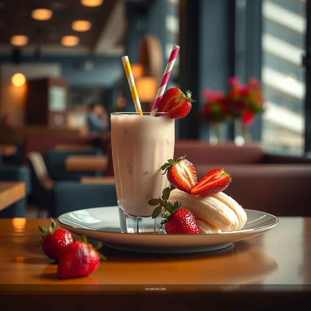 Milkshake Recipe - banana and strawberry milkshake recipe
