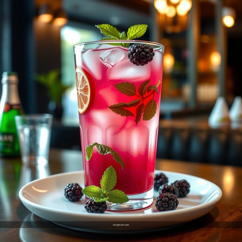 Mint and Blackberries - blackberry mint mojito recipe