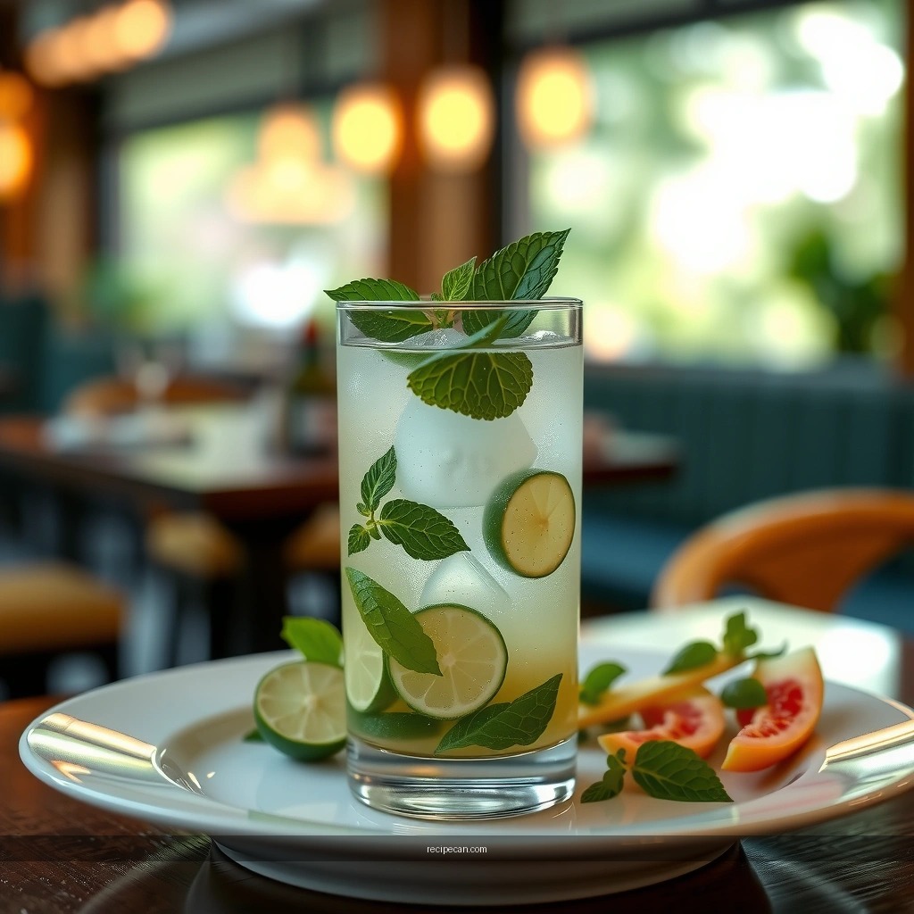 Mint and Lime - large batch mojito recipe