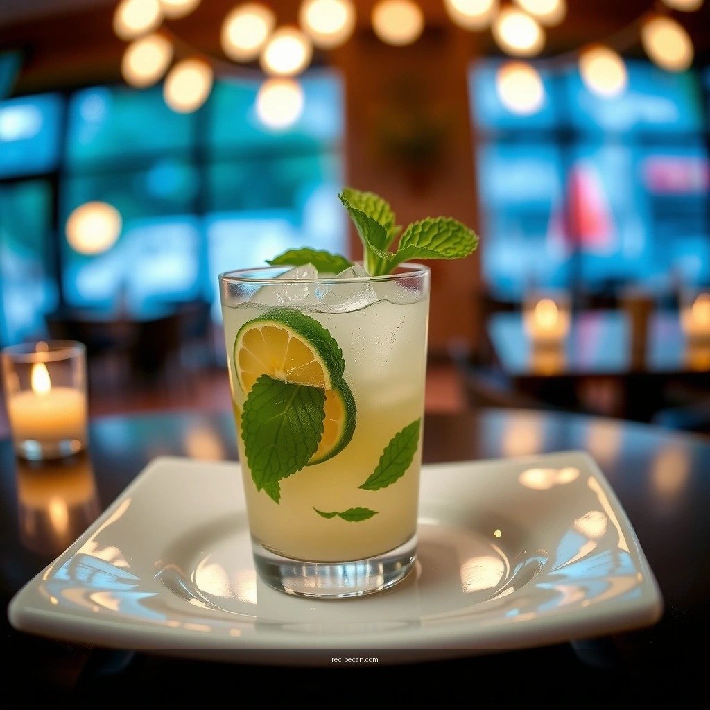 Mint and Lime - mint mojito drink recipe