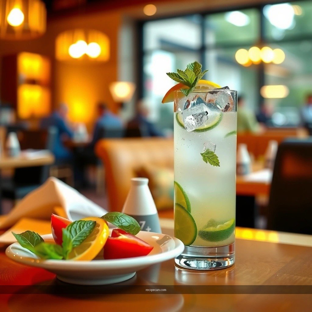 Mint and Lime - virgin mojito drink recipe