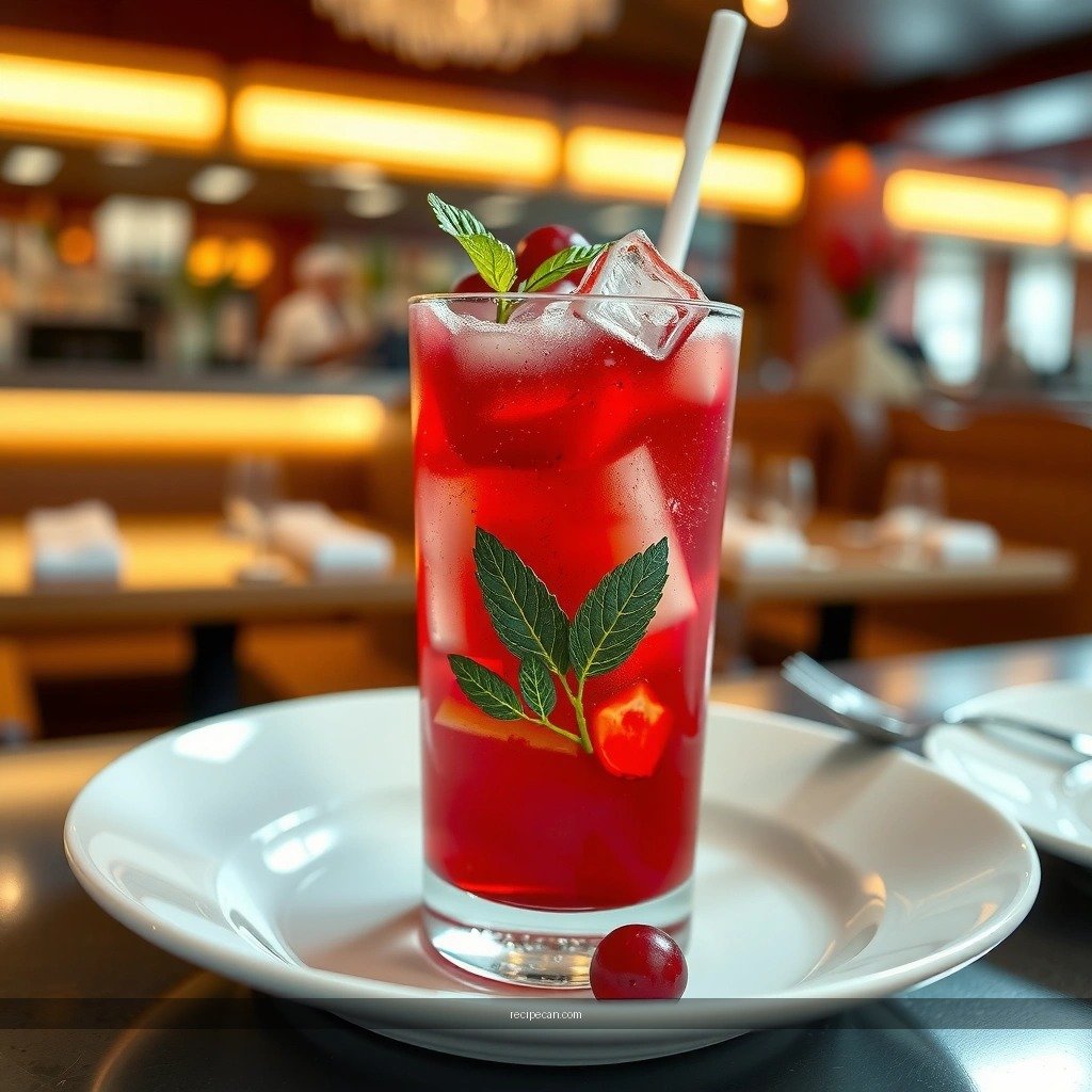 Mint and Lime - cranberry mojito drink recipe