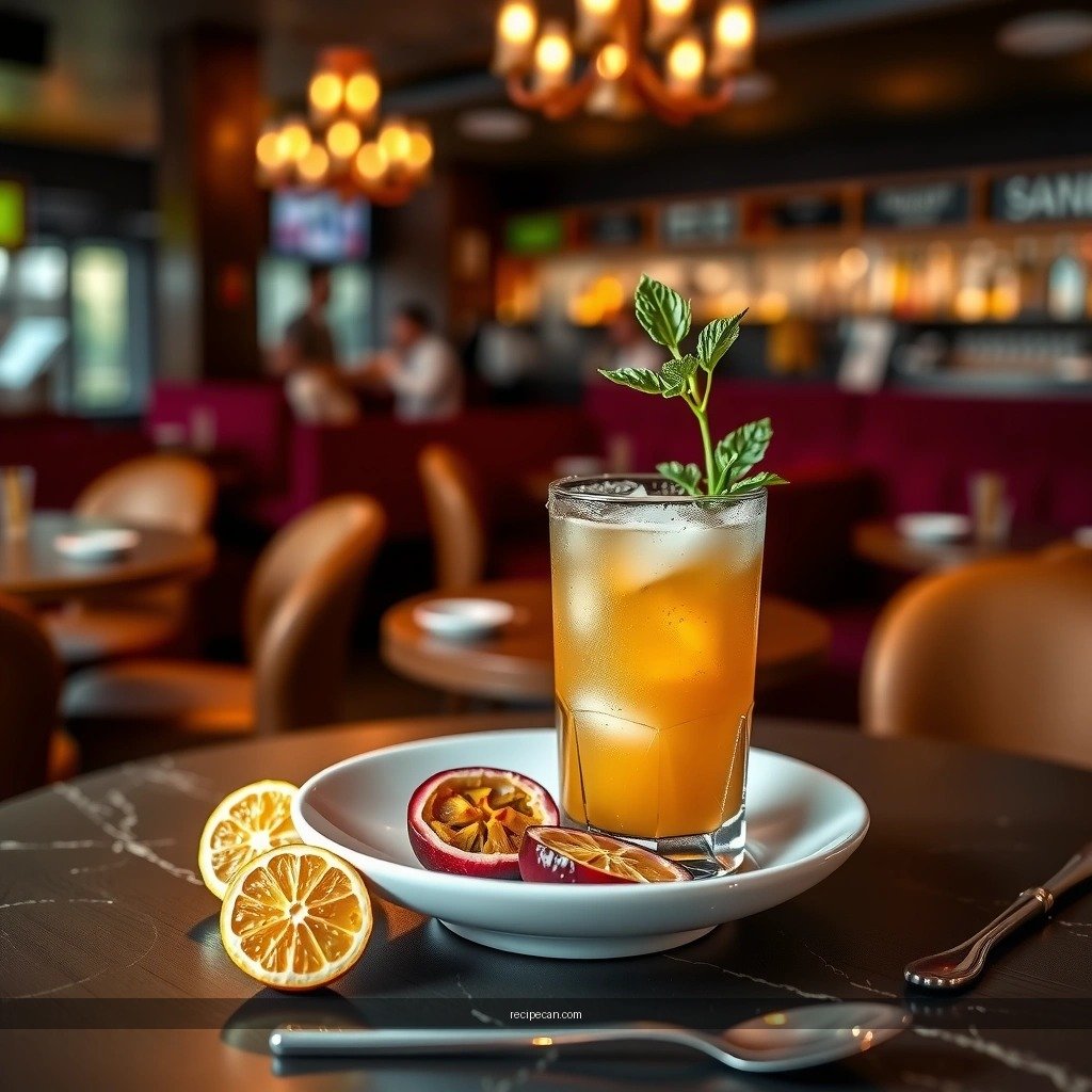 Mint and Lime - passion fruit mojito recipe