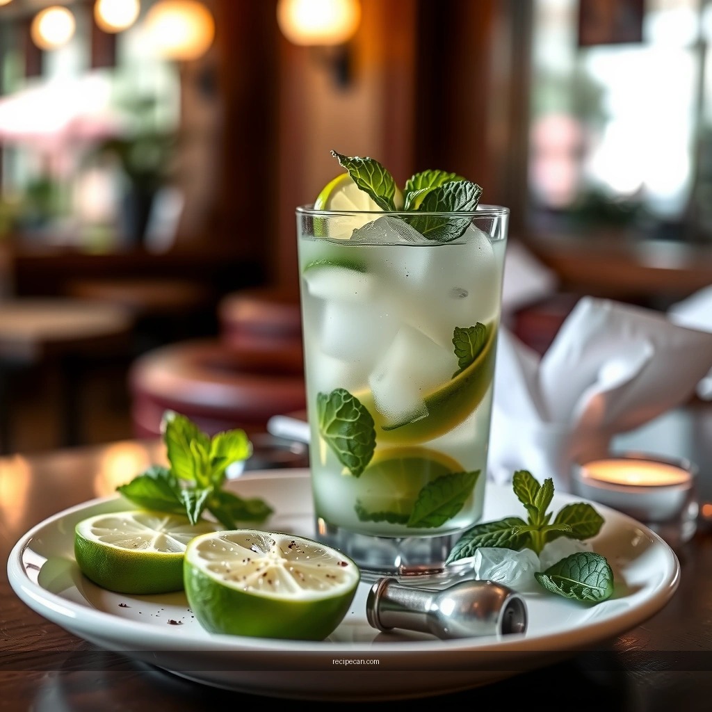 Mint and Lime - recipe for a mojito drink
