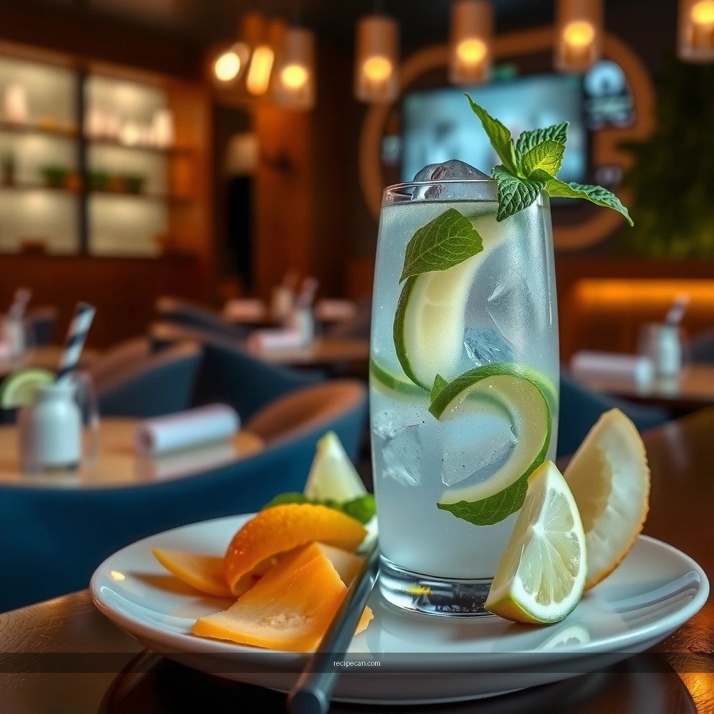 Mint and Lime Balance - coconut water mojito recipe
