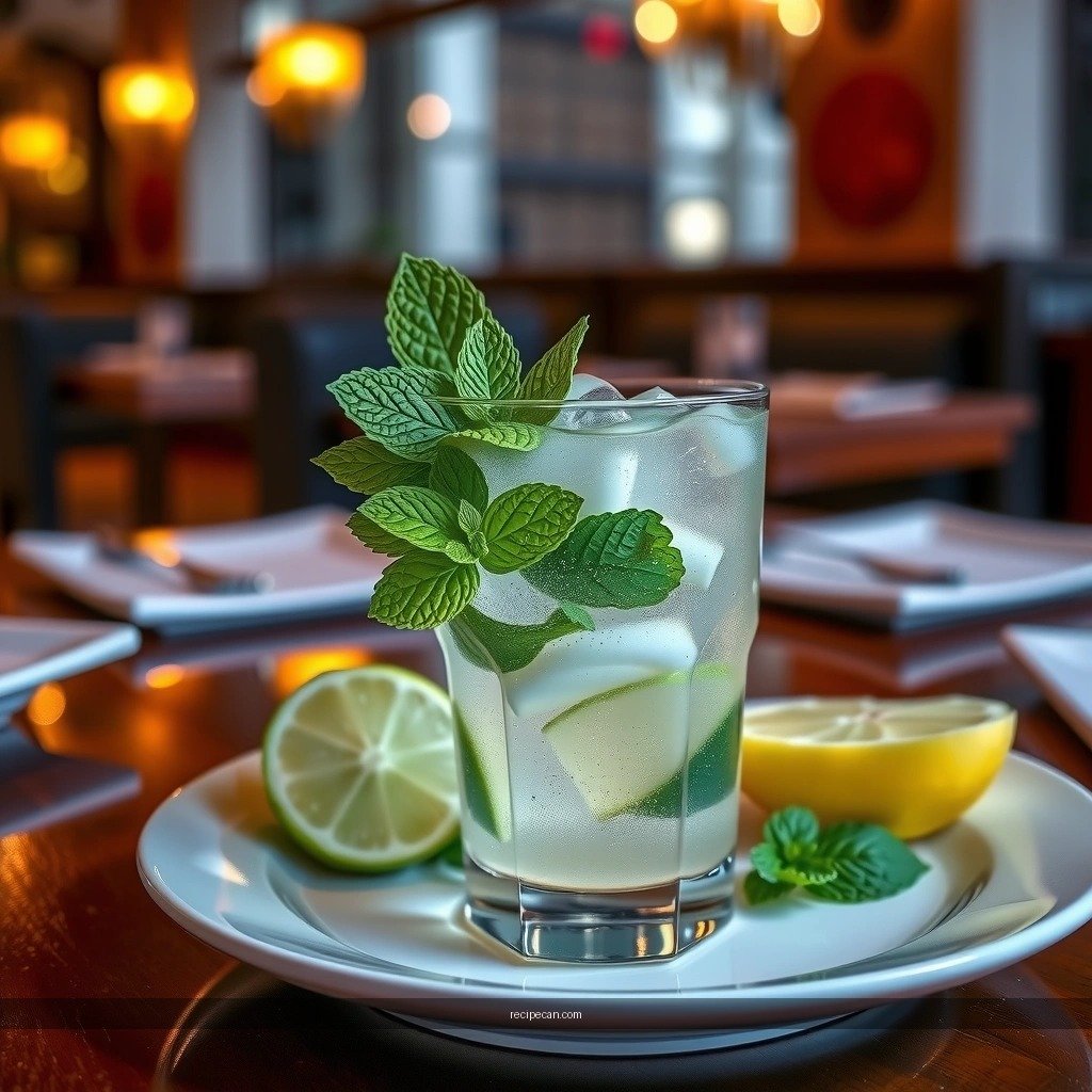 Mint and Lime Tips - non alcoholic mojito recipe
