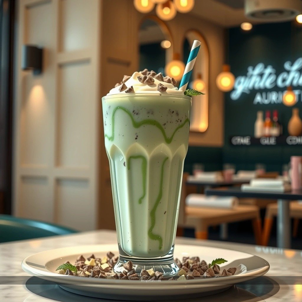 Mint Chip Milkshake - mint chip milkshake recipe