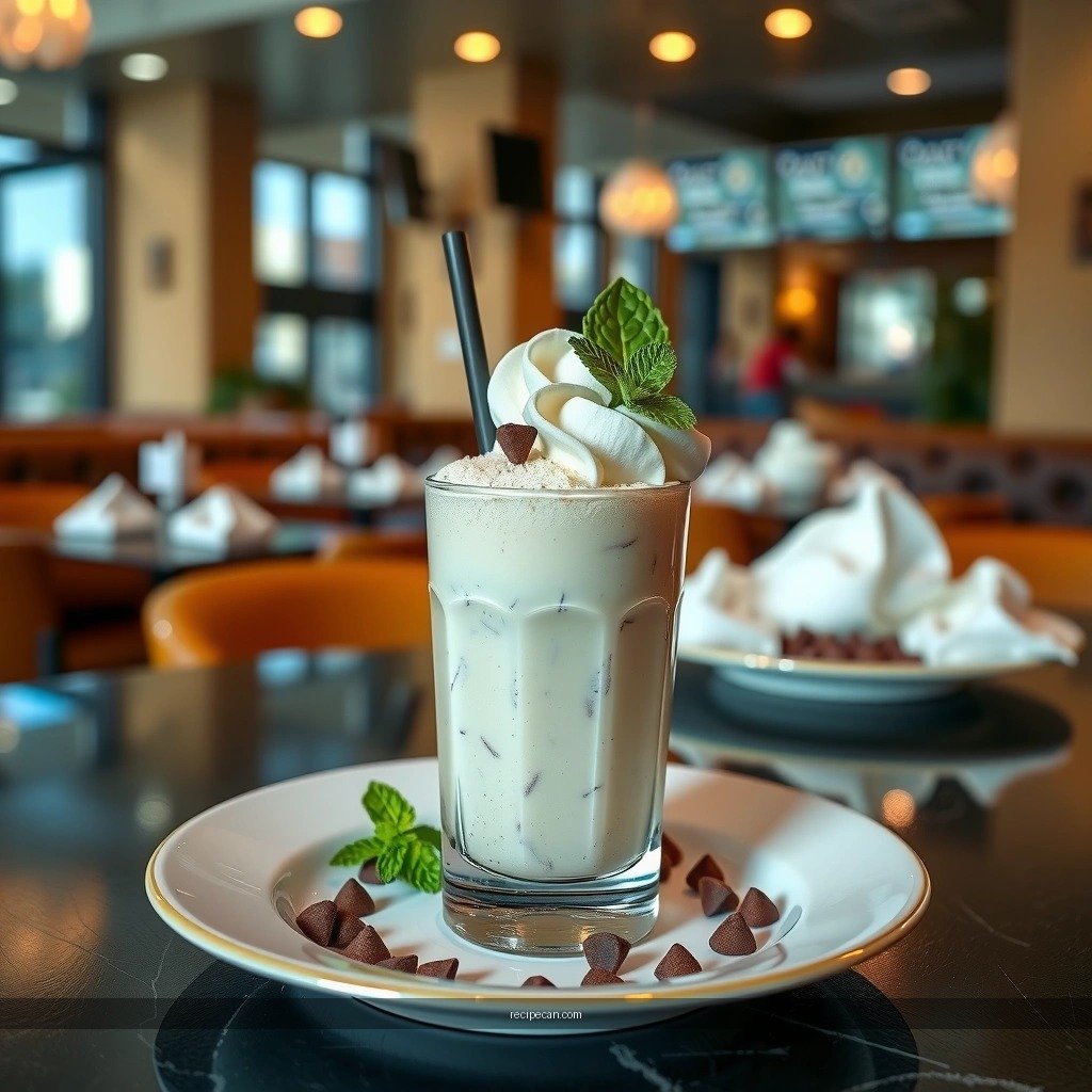Mint Chocolate Chip Milkshake - milkshake recipe mint chocolate chip