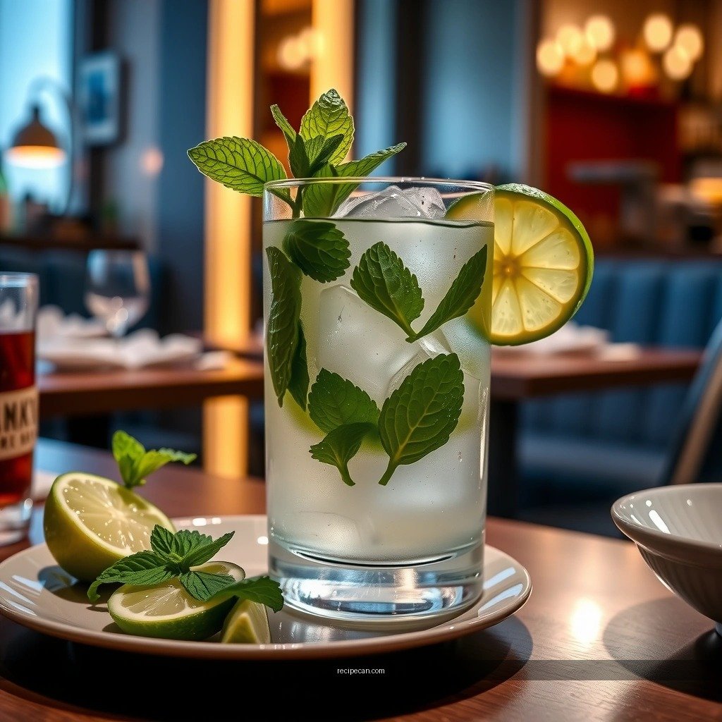 Mint Lime Sugar Tips - mojito drink recipe with vodka