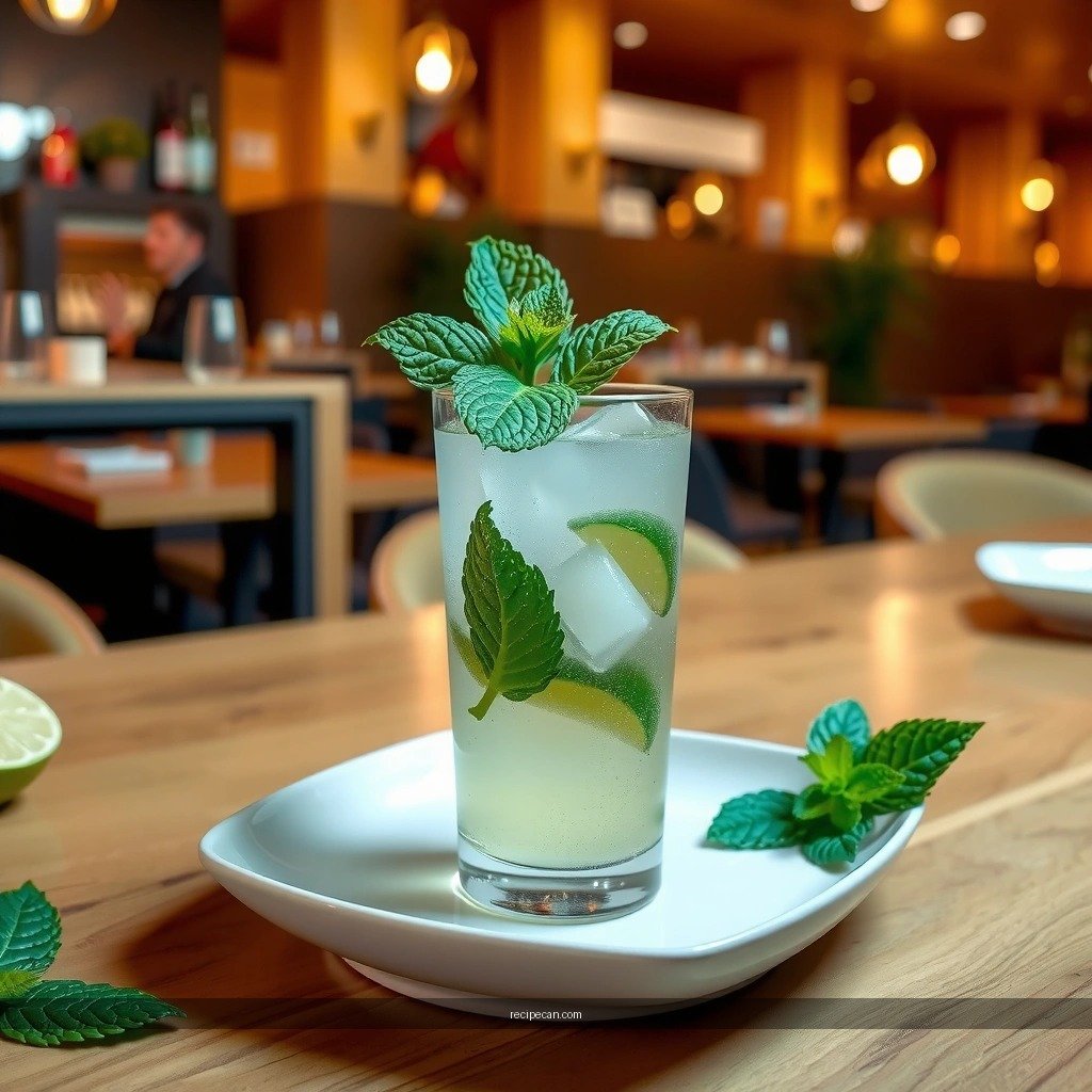 Mint Simple Syrup - mojito recipe with mint simple syrup