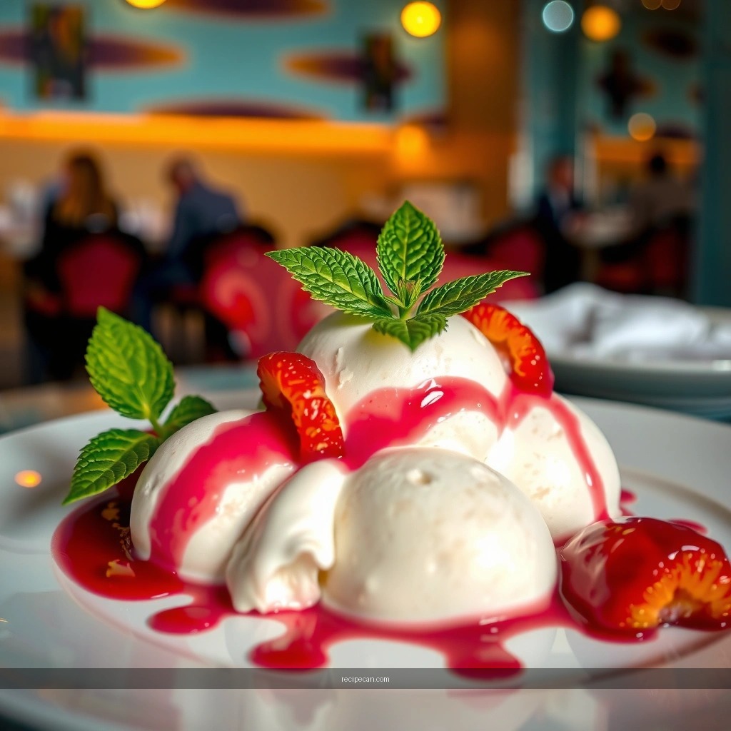Mixing and Chilling - litchi ice cream recipe