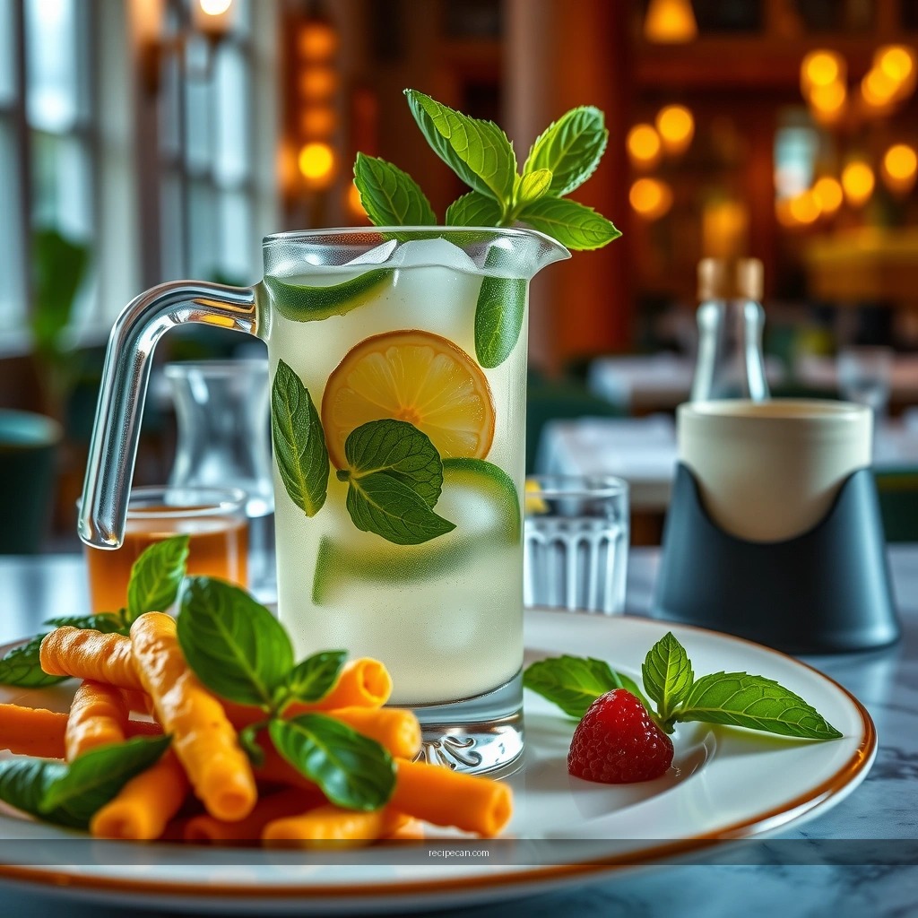 Mixing Instructions - mojito cocktail recipe pitcher