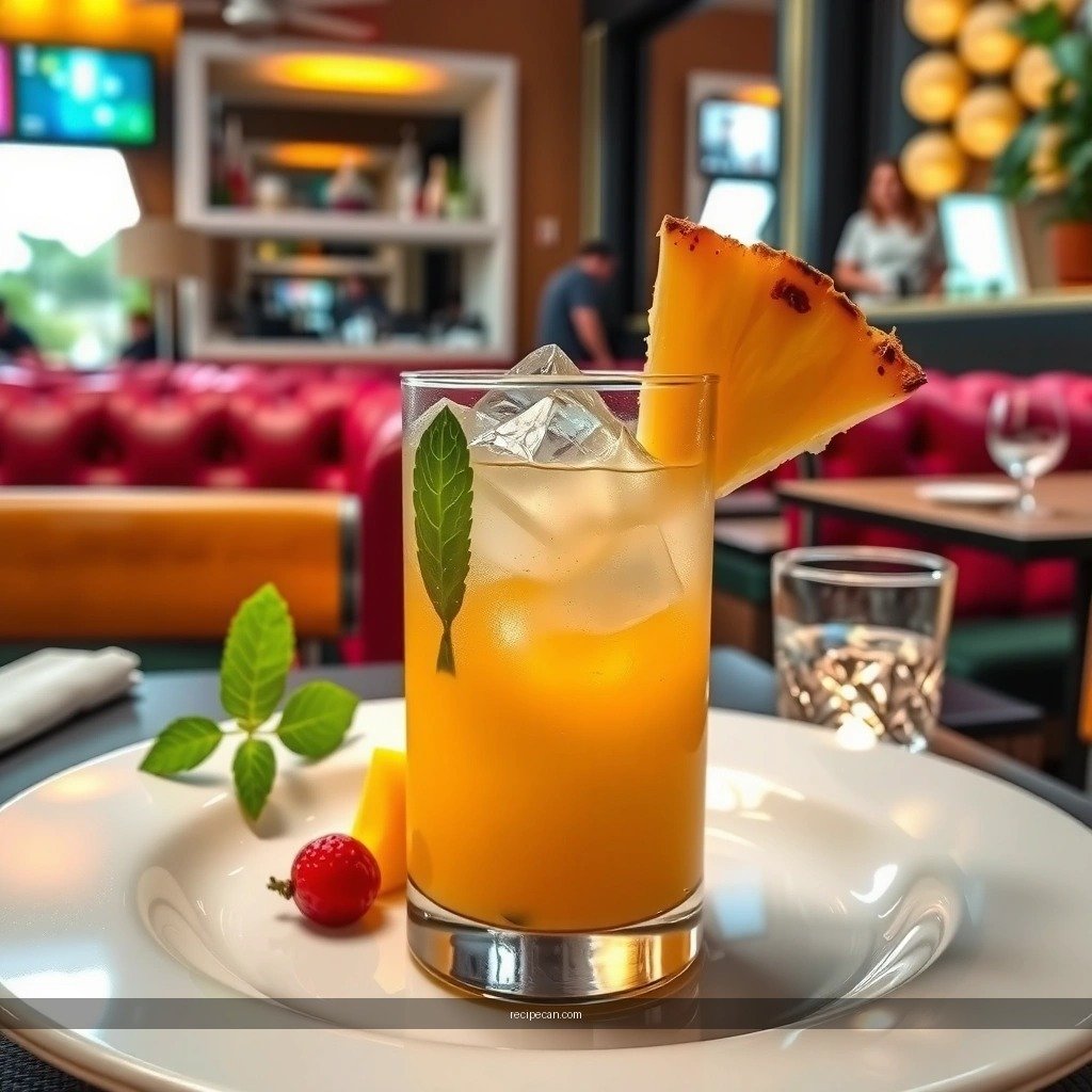 Mocktail - pineapple mojito mocktail recipe