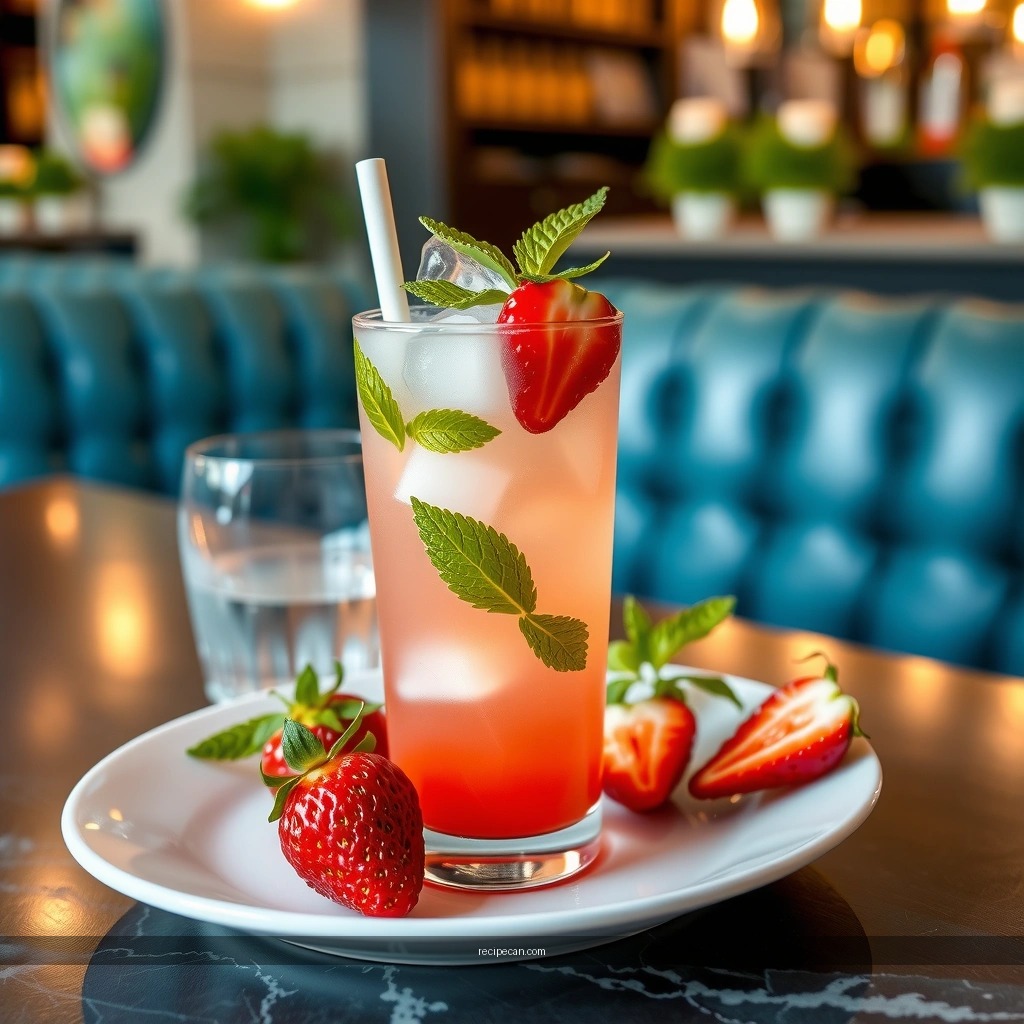Mojito Fizz - strawberry mojito cocktail recipe