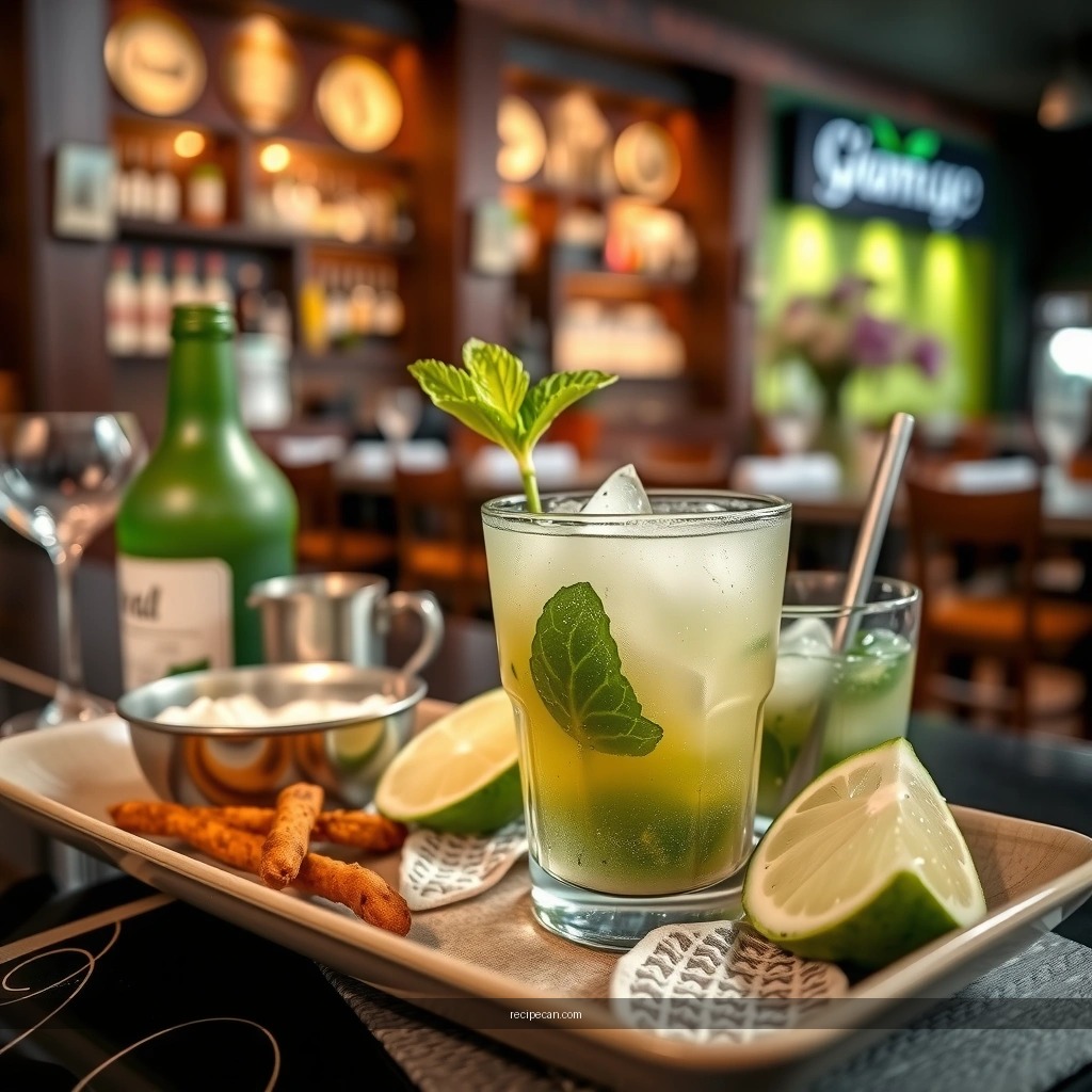 Mojito Pitcher - large batch mojito recipe