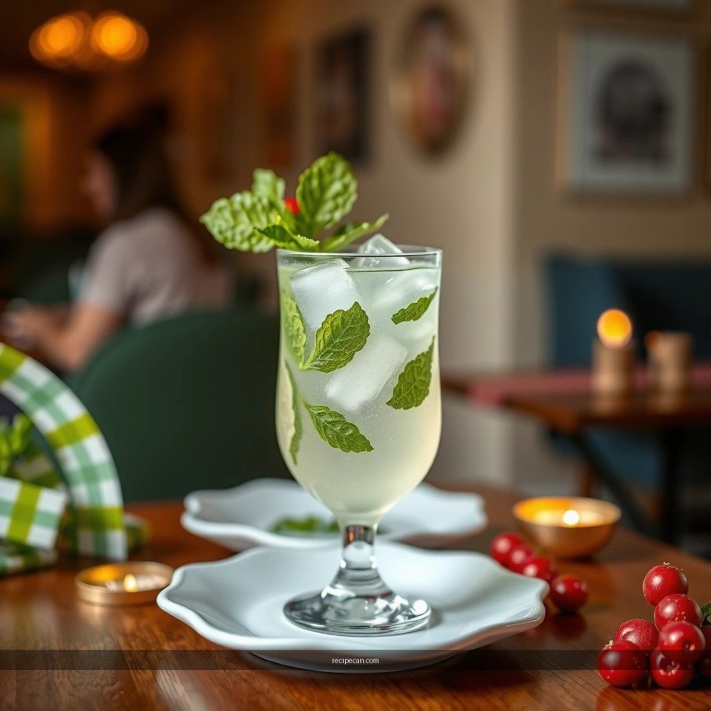 Muddle Mint and Lime - mistletoe mojito recipe