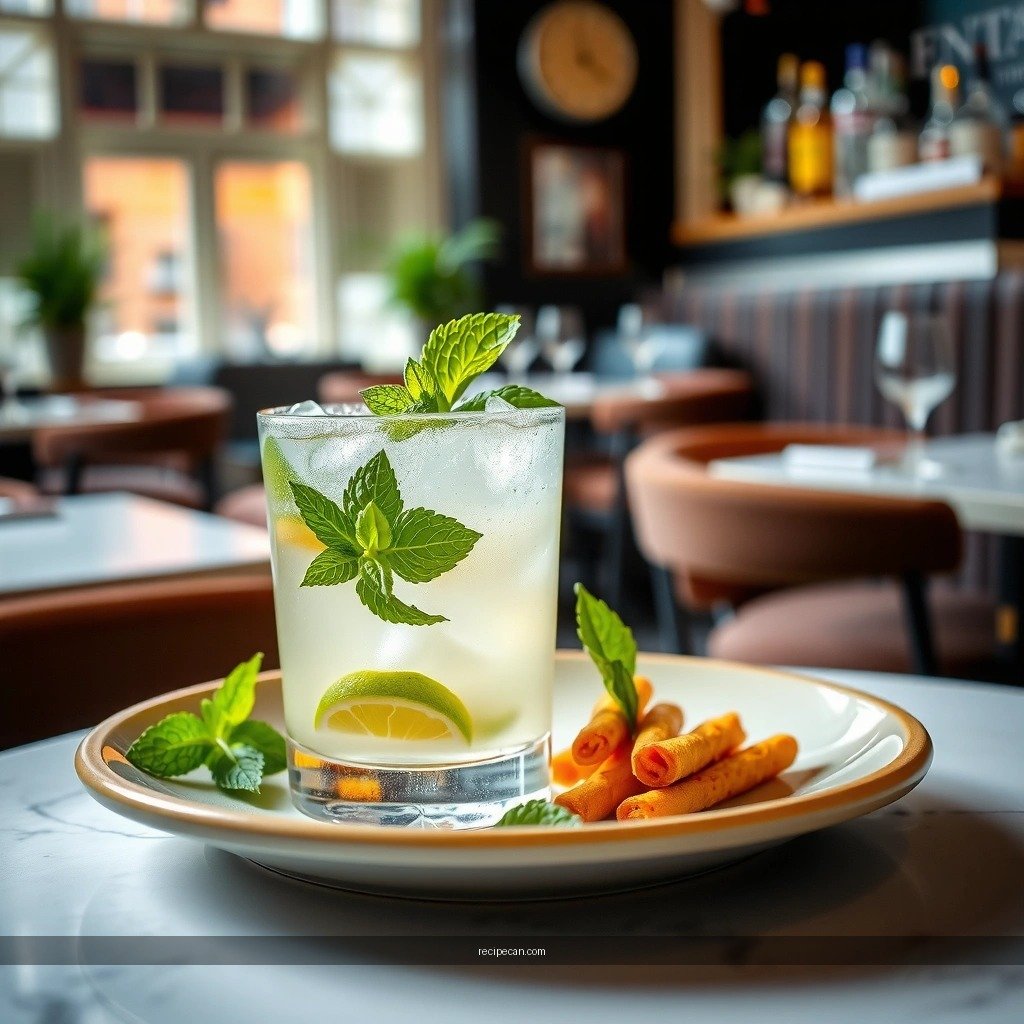 Muddle Mint and Lime - mint mojito recipe mocktail
