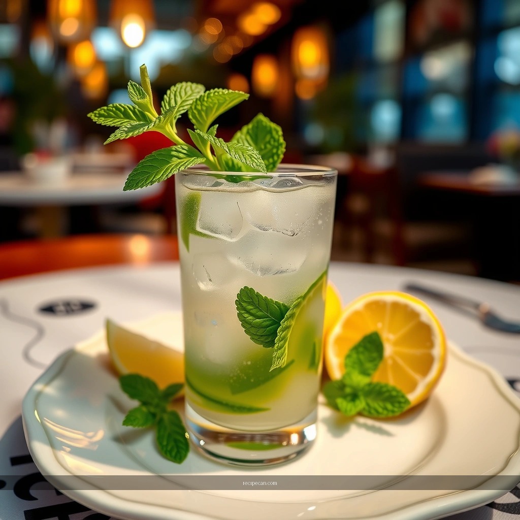 Muddle Mint and Lime - virgin mojito cocktail recipe