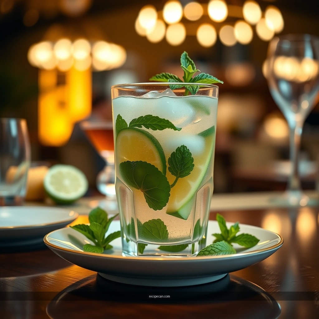 Muddle Mint and Lime - mojito recipe rum