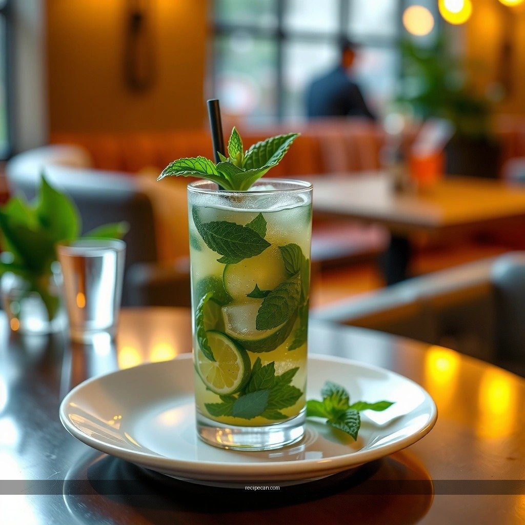 Muddle Mint and Lime - recipe for virgin mojito cocktail