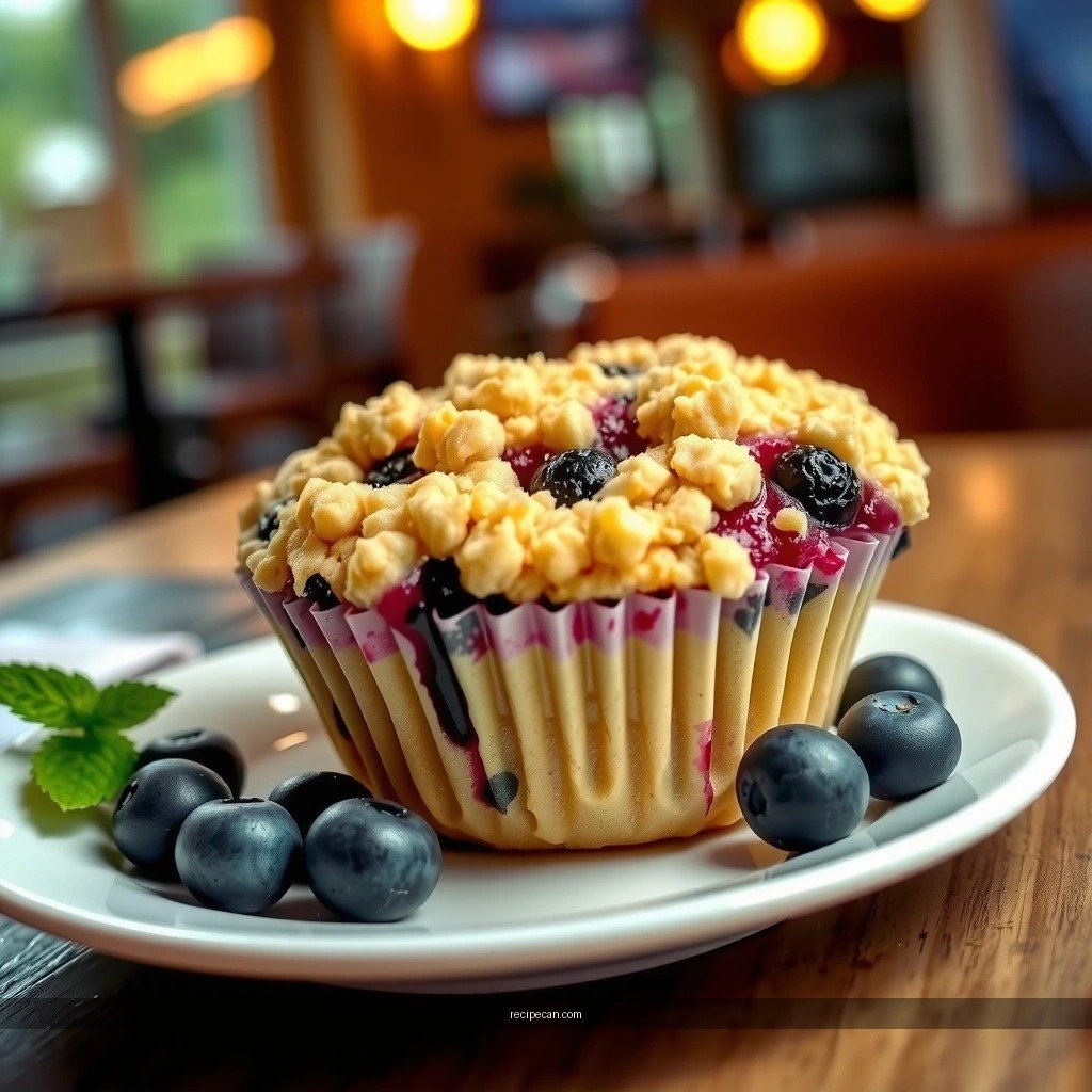 Muffin Batter - blueberry crumble muffin recipe