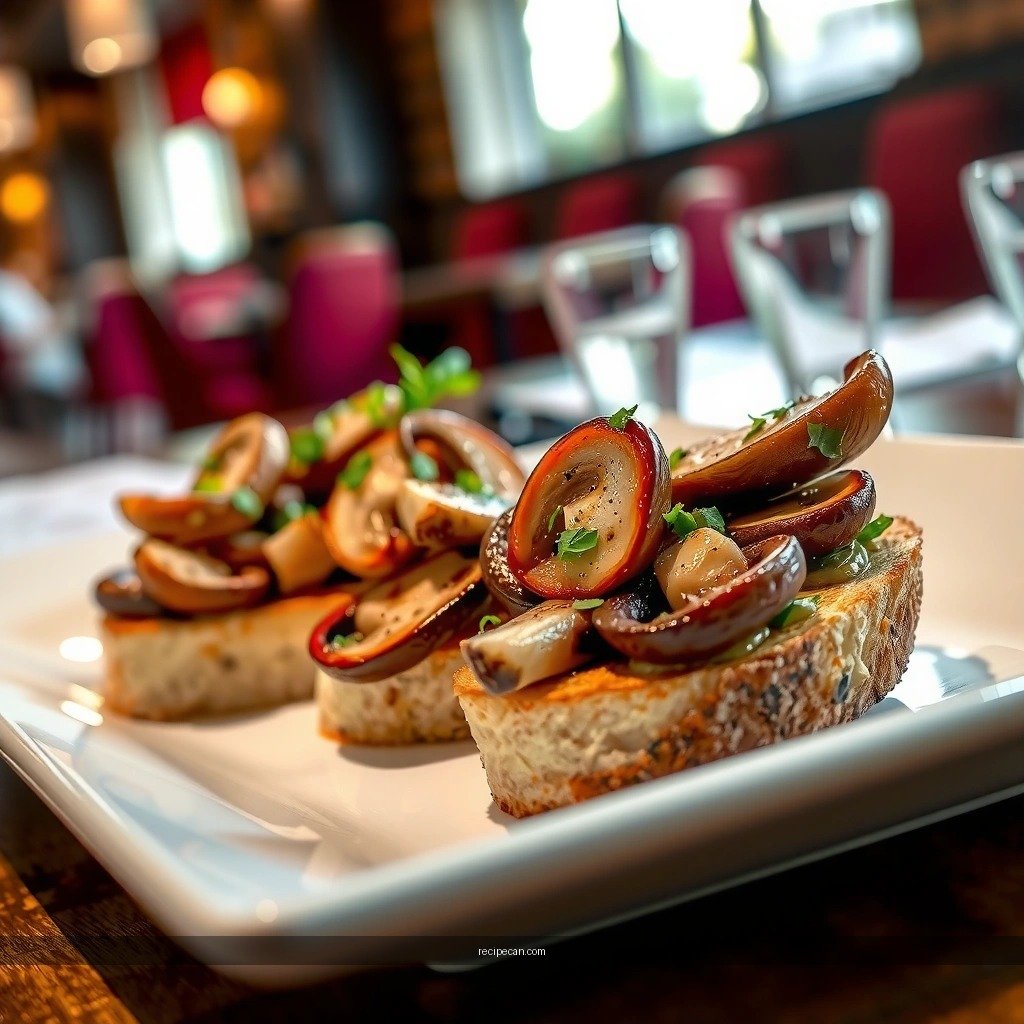 Mushroom Bruschetta - recipe mushroom bruschetta