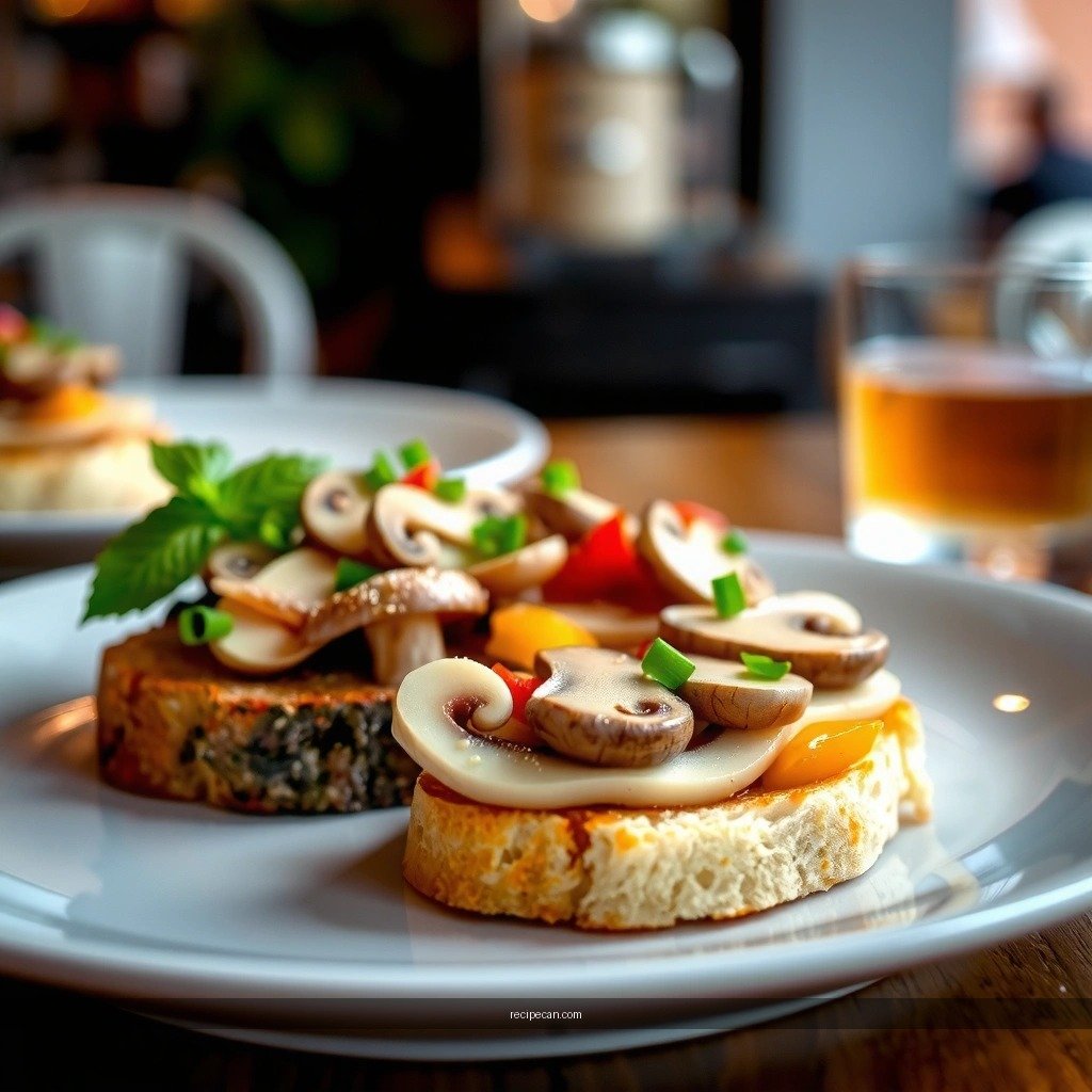 Mushrooms - recipe mushroom bruschetta