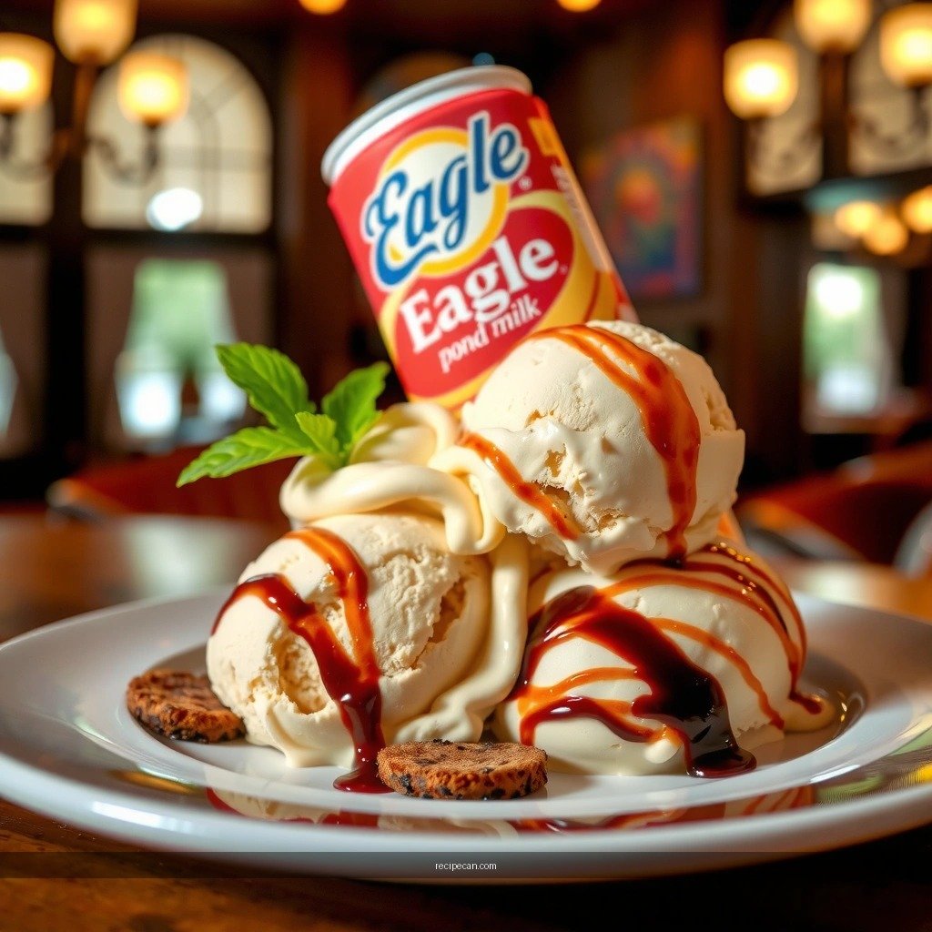 No-Churn Ice Cream - homemade ice cream recipe with eagle brand milk