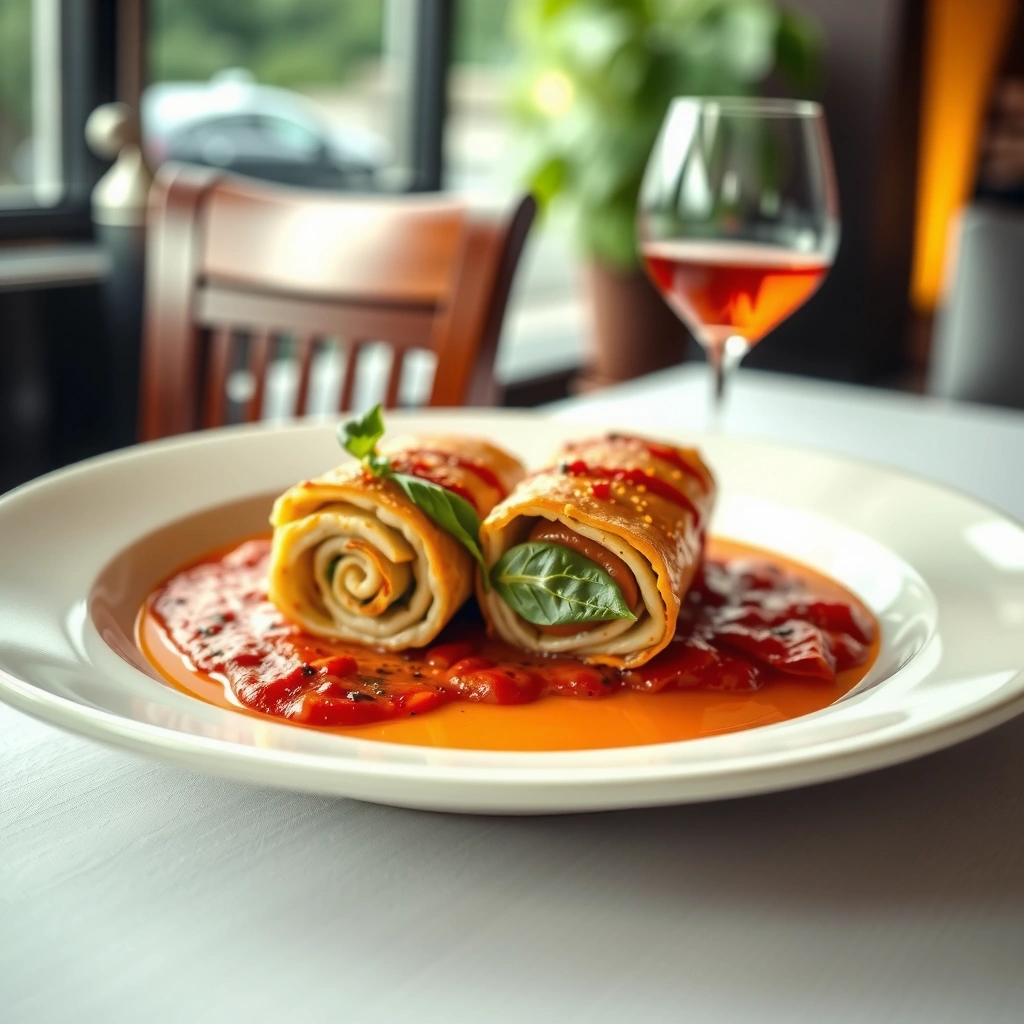 Noodles and Filling - lasagna rolls recipe