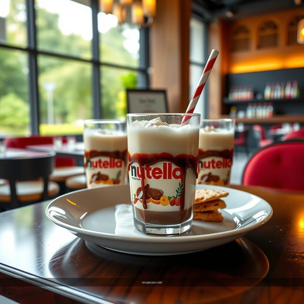 Nutella Milkshake - nutella recipes milkshake