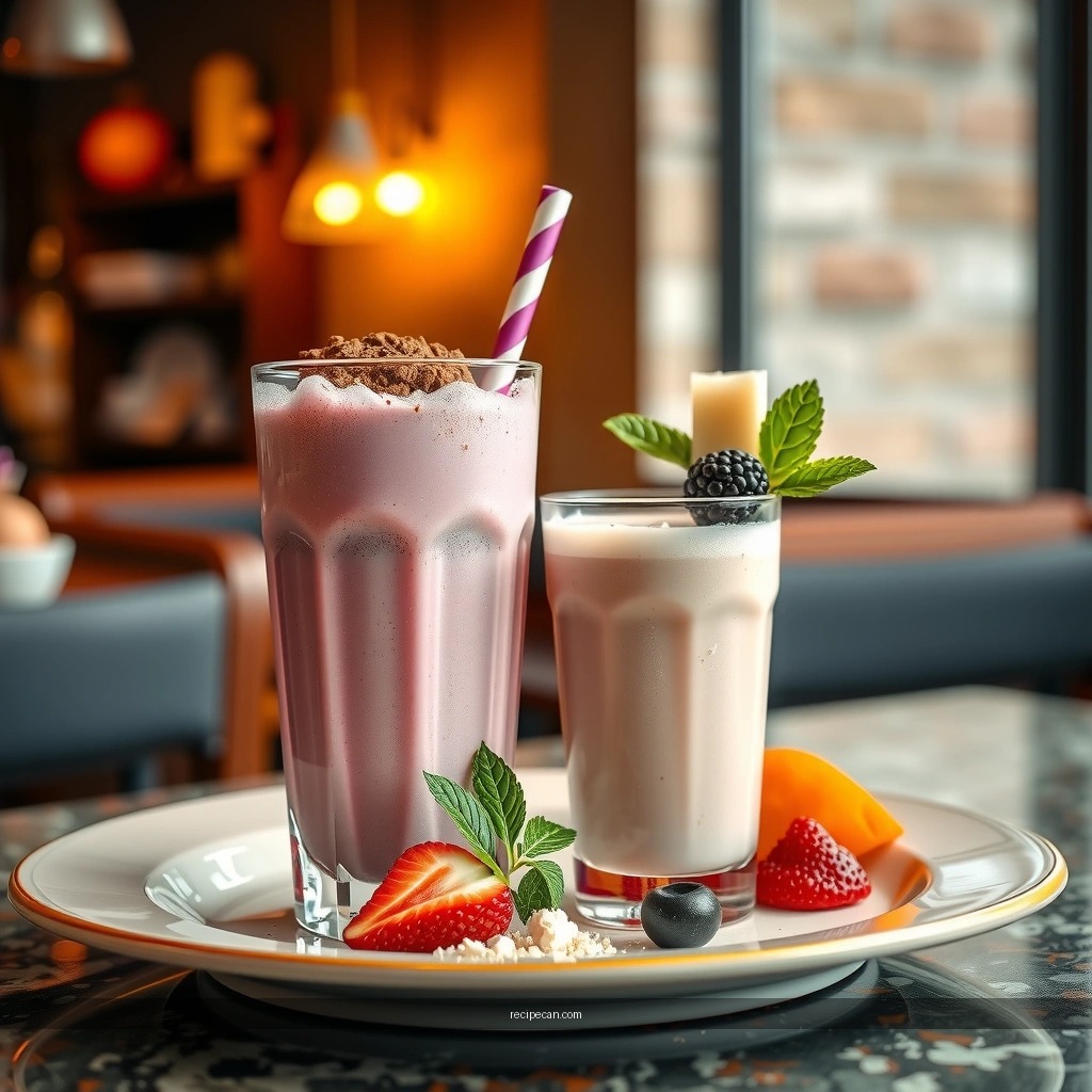 Nutrition Goals - healthy protein milkshake recipes