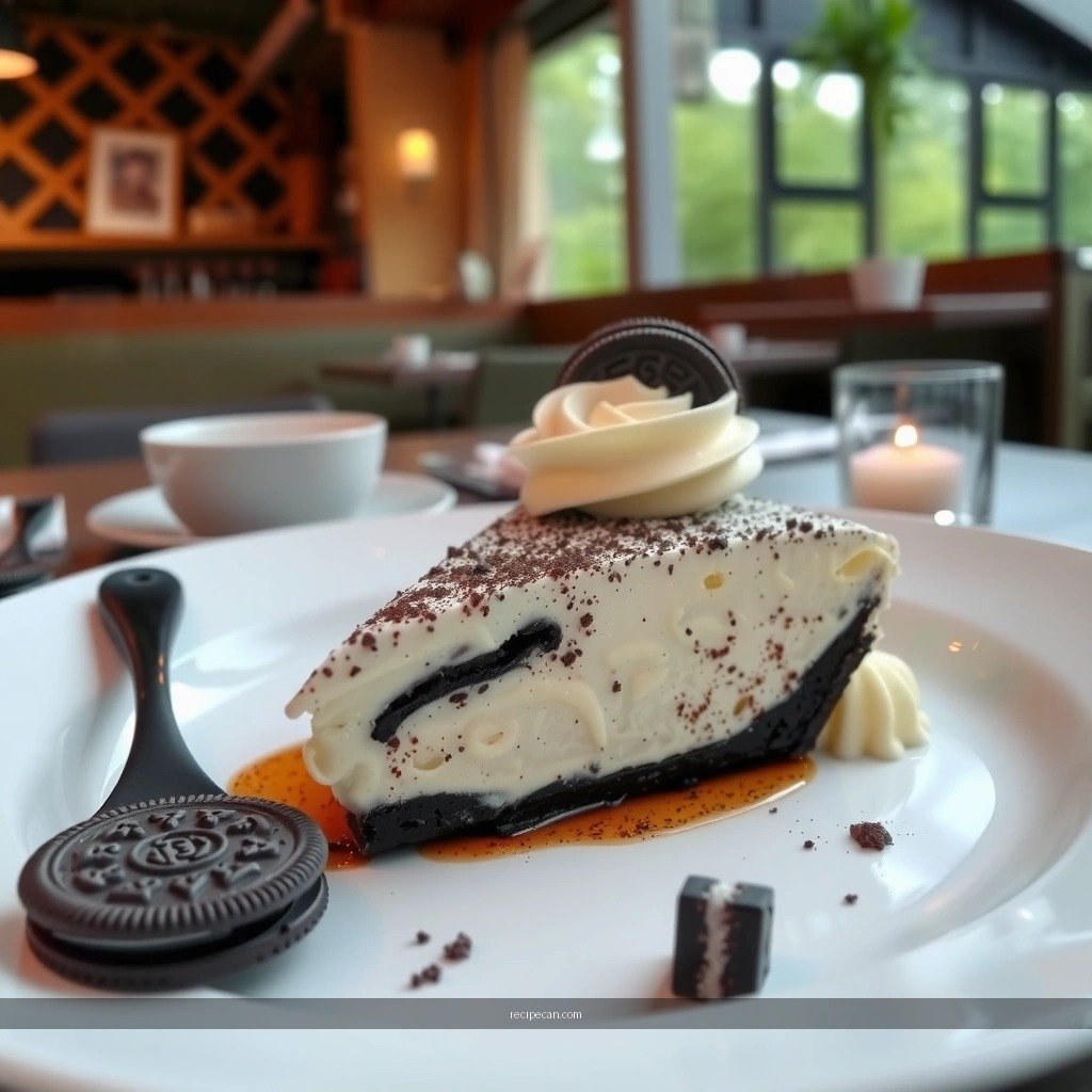 Oreo crust base - oreo pie recipe pudding