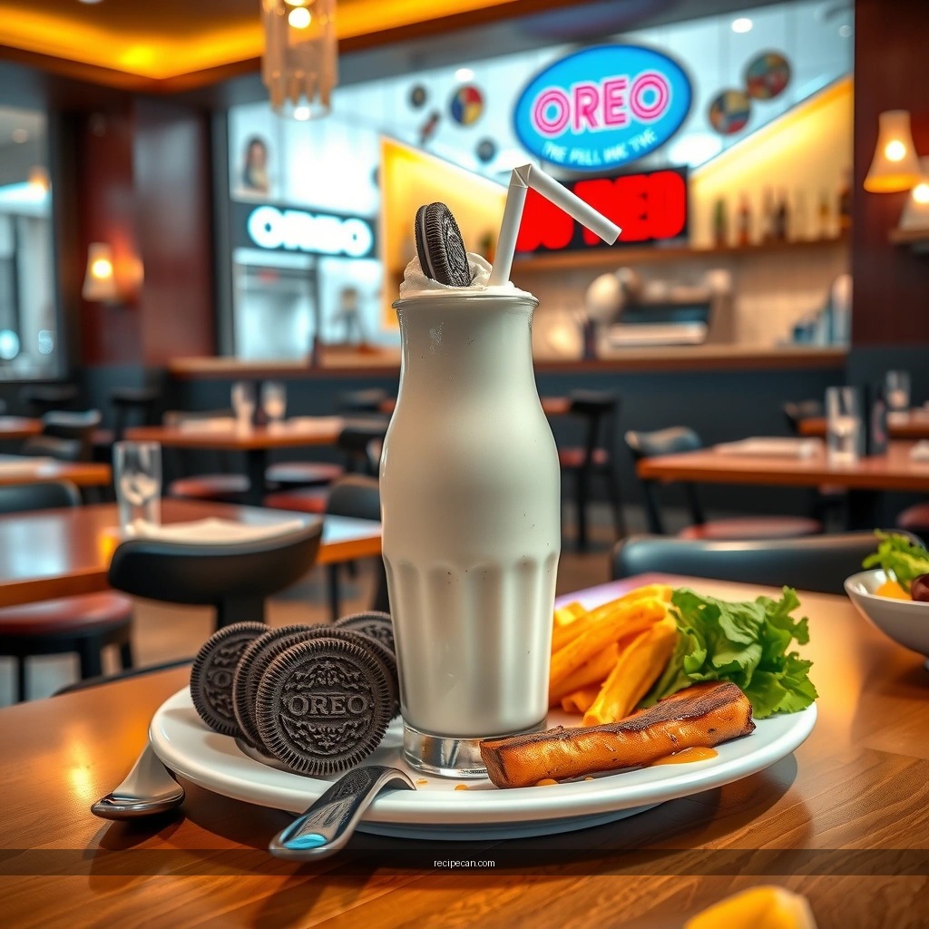 Oreo Milkshake - oreo milkshake recipe