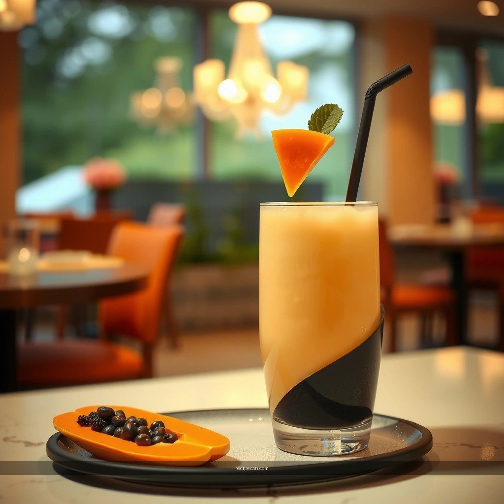 Papaya Milkshake - papaya milkshake recipe