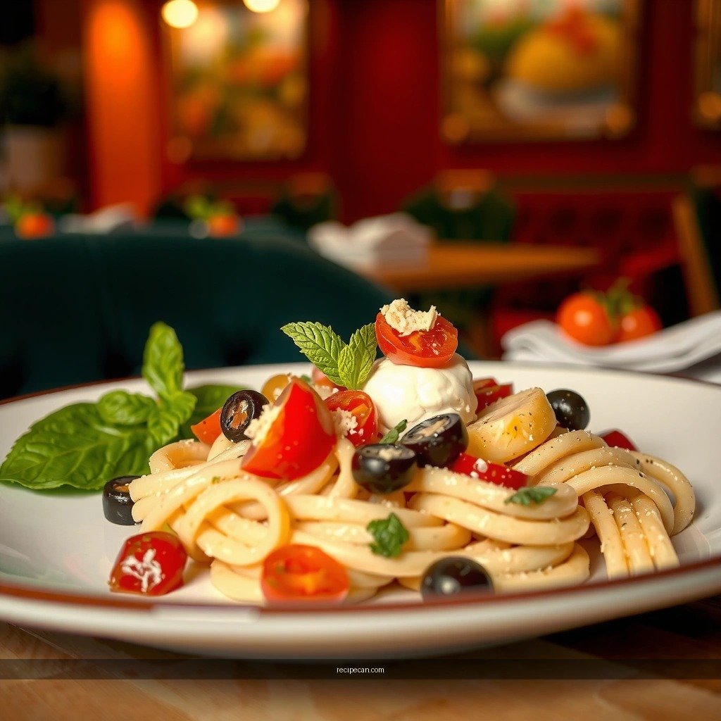 Pasta - bruschetta pasta salad recipe