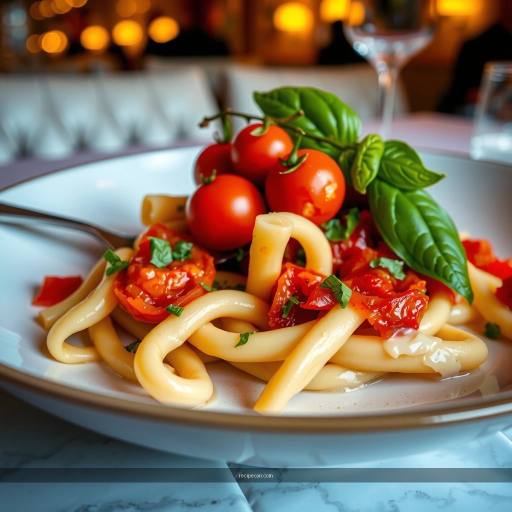 Pasta - bruschetta pasta recipe