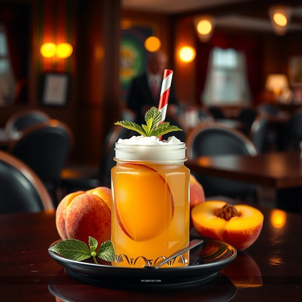 Peach and Mint - peach mojito recipe