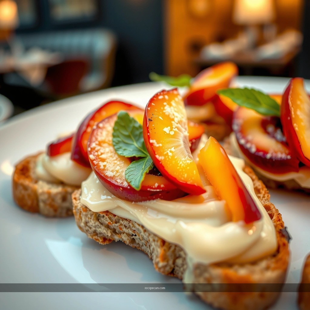 Peach Bruschetta Topping - peach bruschetta recipe
