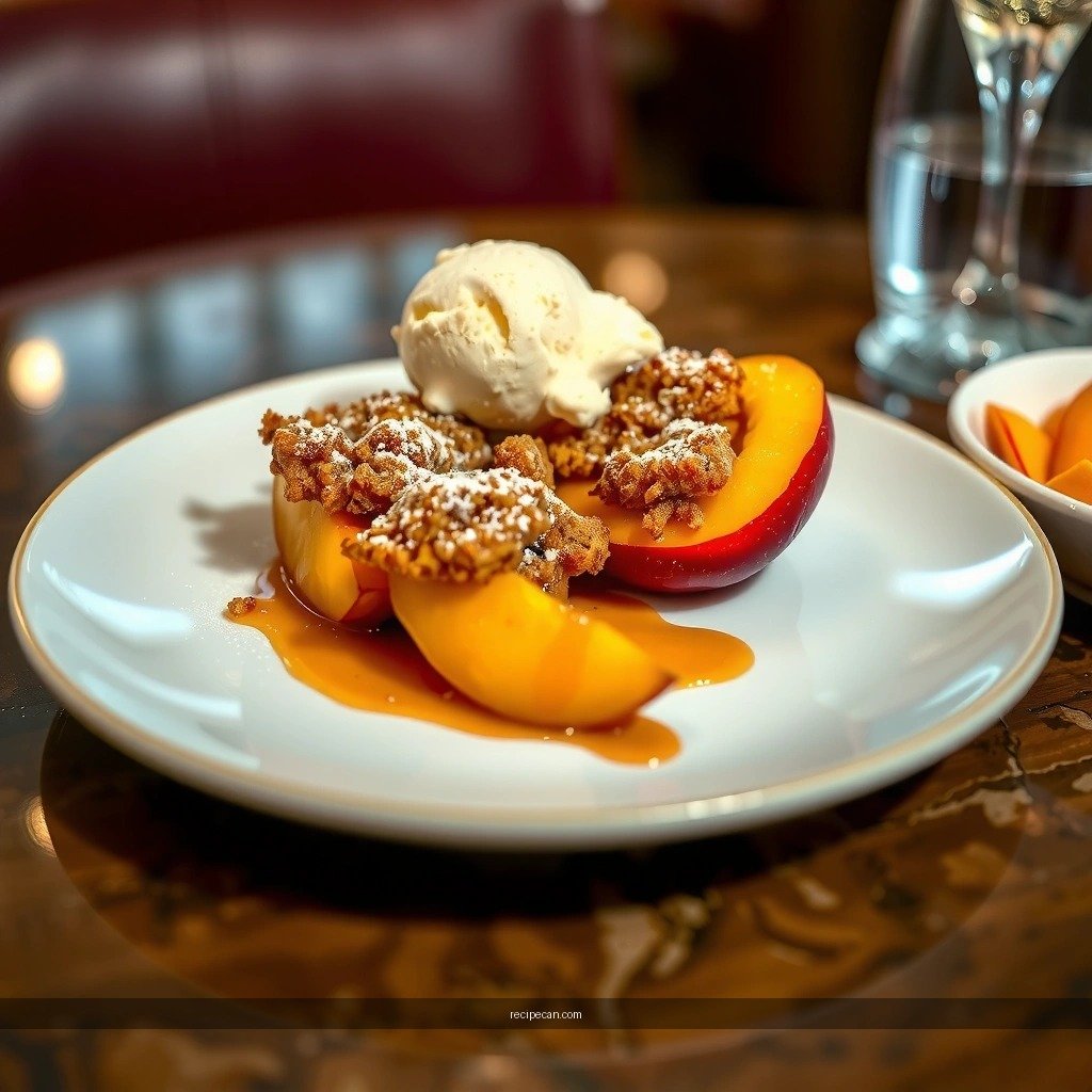 Peach Filling - recipe for peach crumble