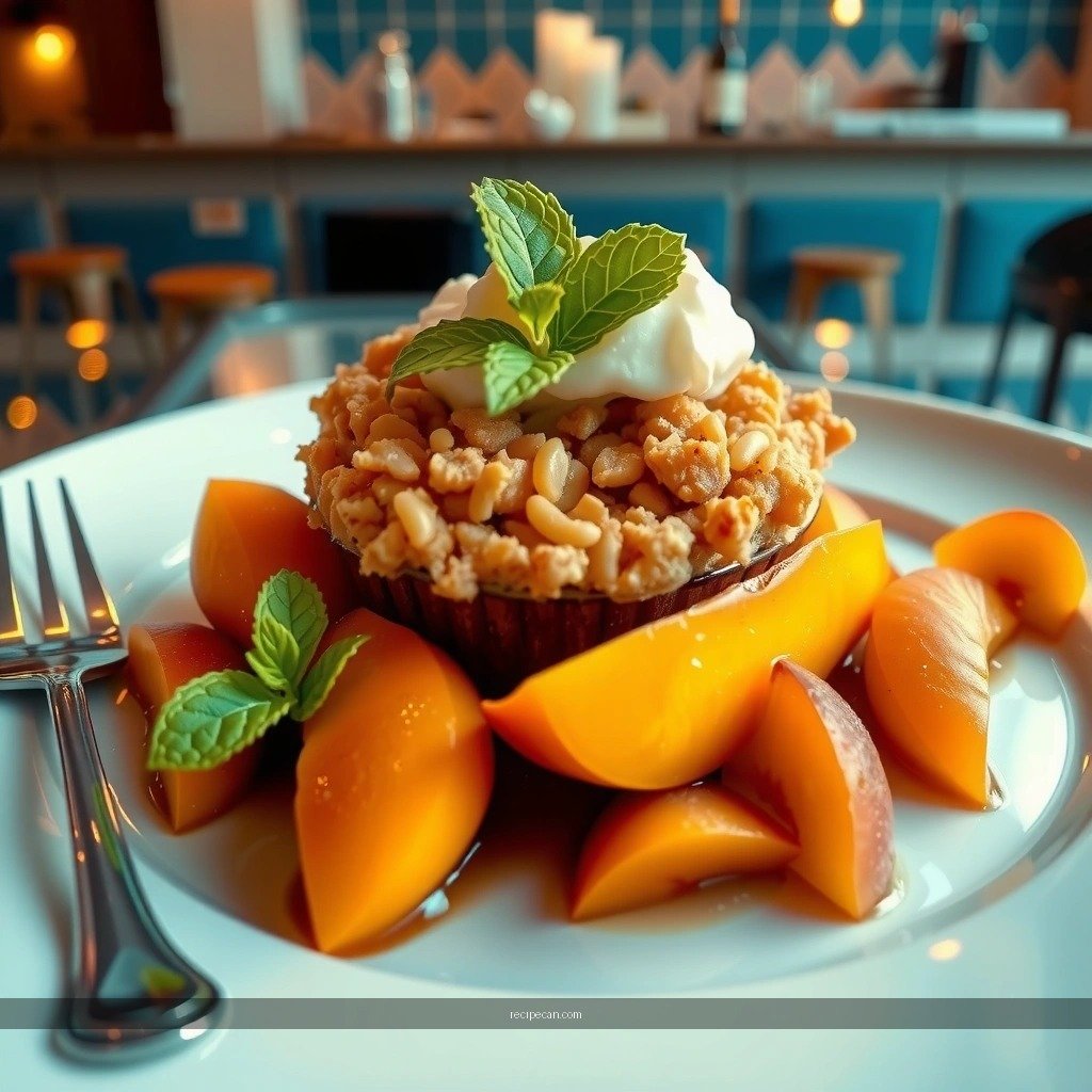 Peach Filling - peach crumble recipe with canned peaches