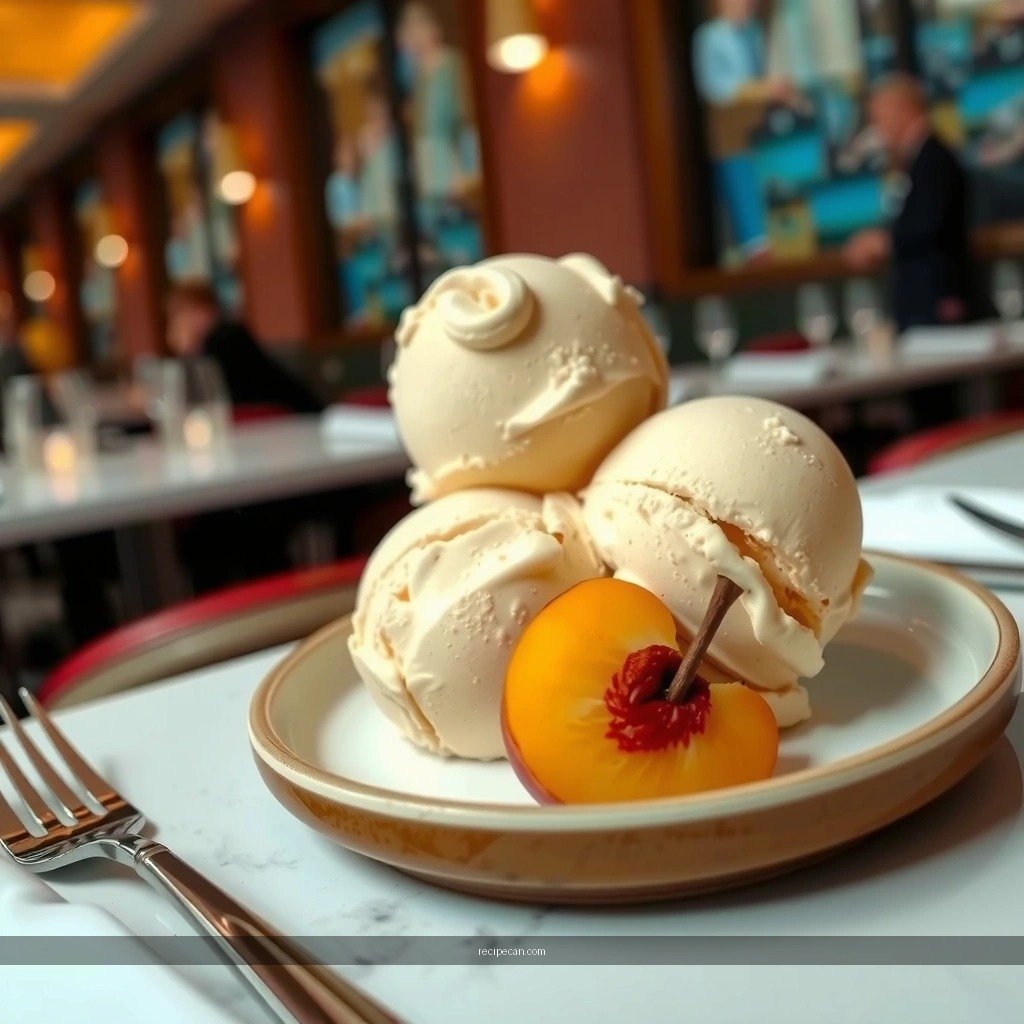 Peach Ice Cream - peach ice cream churn recipes