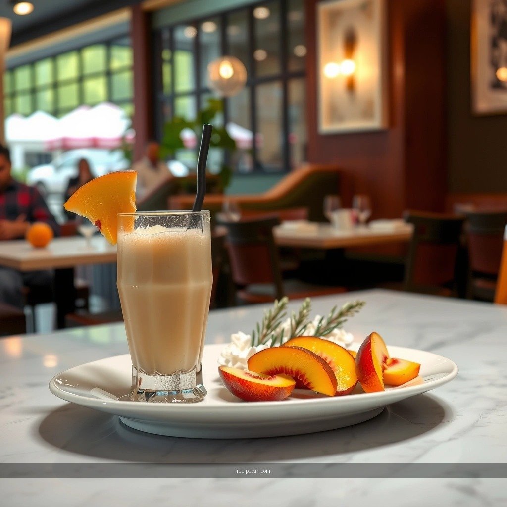 Peach Milkshake - peach milkshake recipes