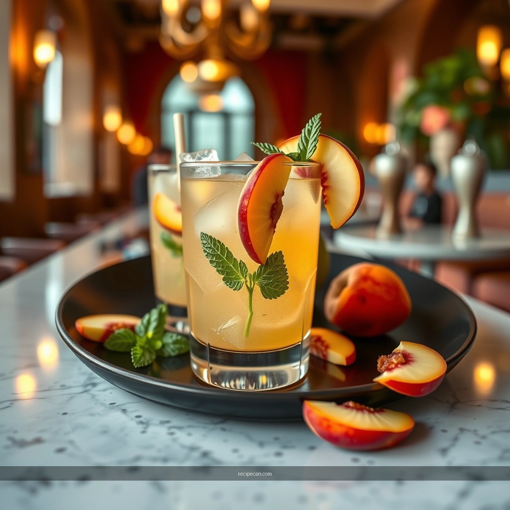 Peach Mojito - peach mojito recipe