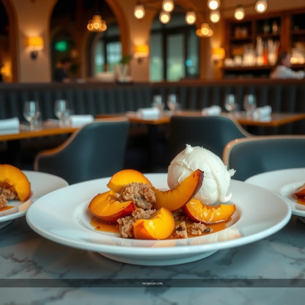 Peaches - peach crumble recipes