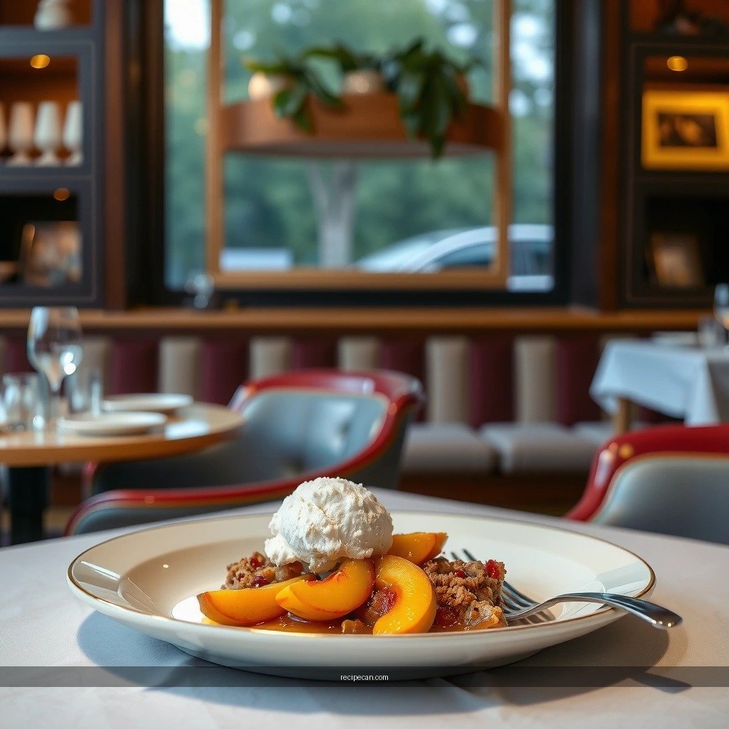 Peaches - best peach crumble recipe