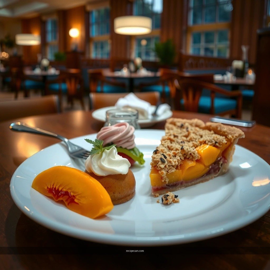Peaches - crumble peach pie recipe