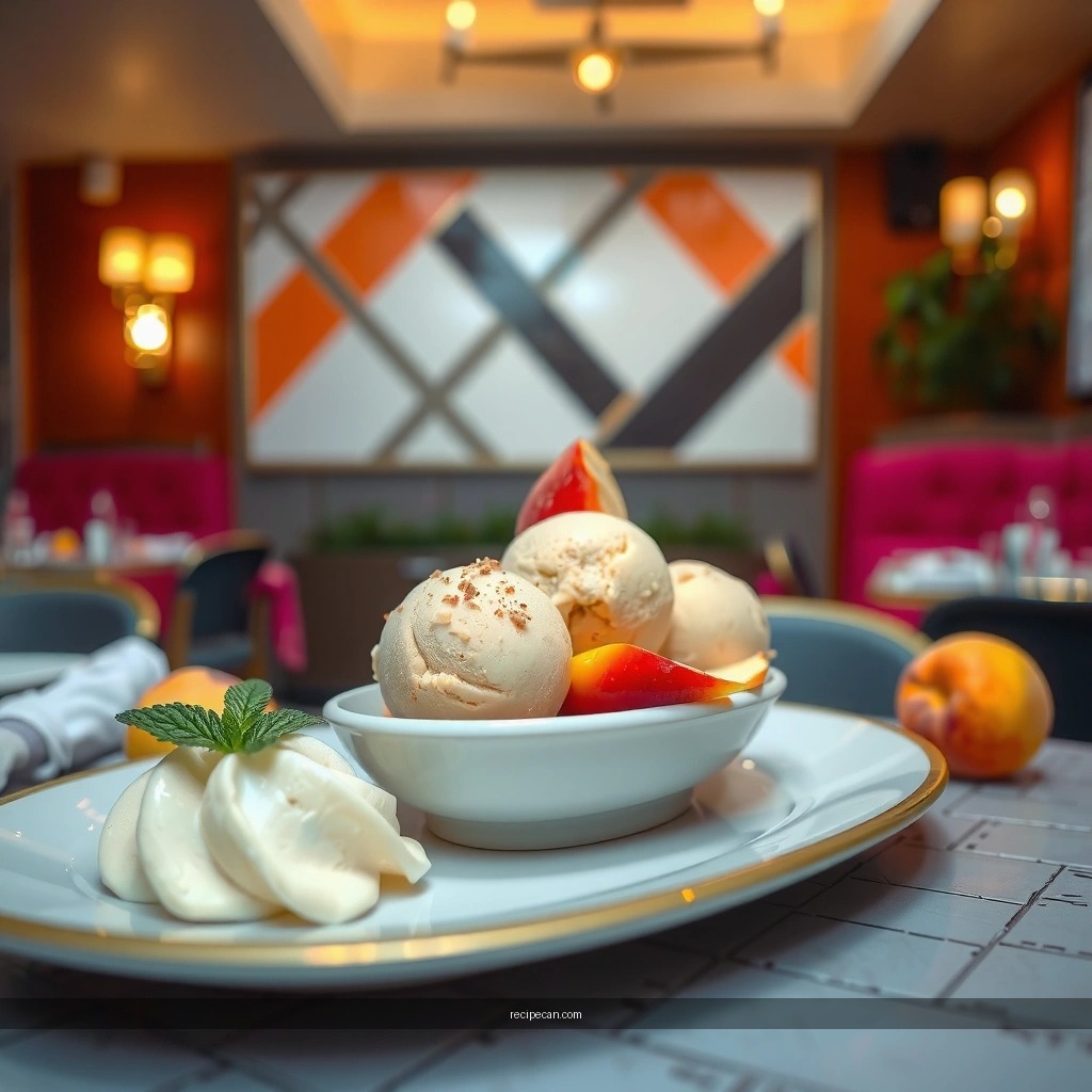 Peaches - no egg peach ice cream recipe
