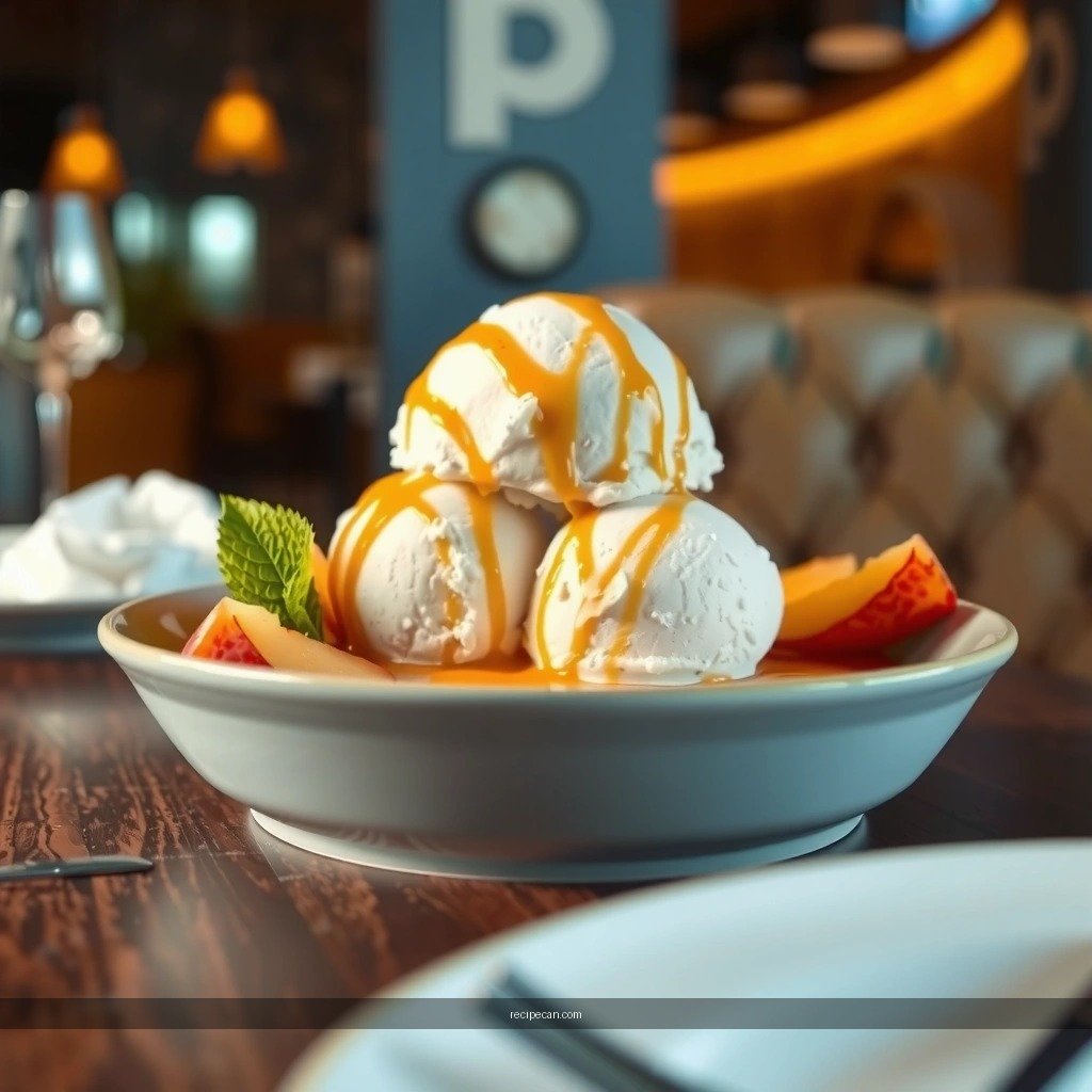 Peaches - peach ice cream recipe without eggs
