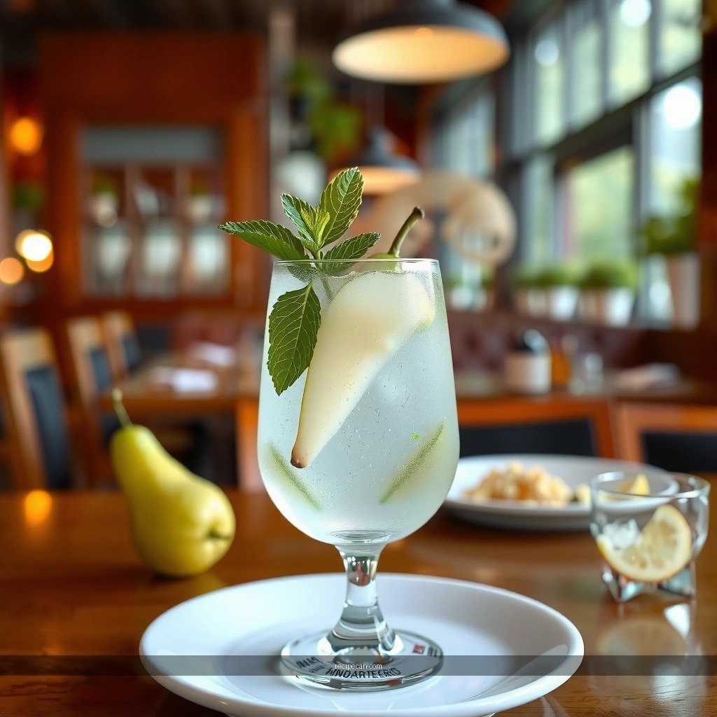 Pear and Mint - pear mojito recipe